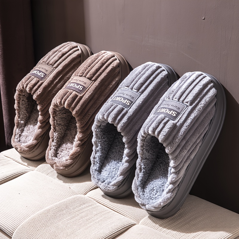 Men Shoes Essentials - Men Winter Slippers Plus Size Warm