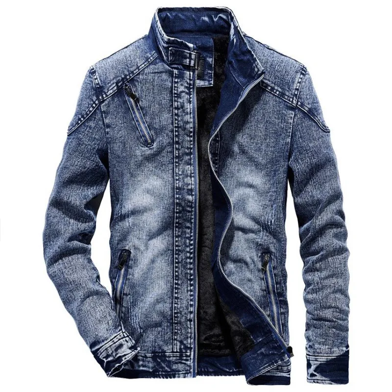 Men'S Shoes With Jeans - Áo Khoác Denim Nam Mùa Đông