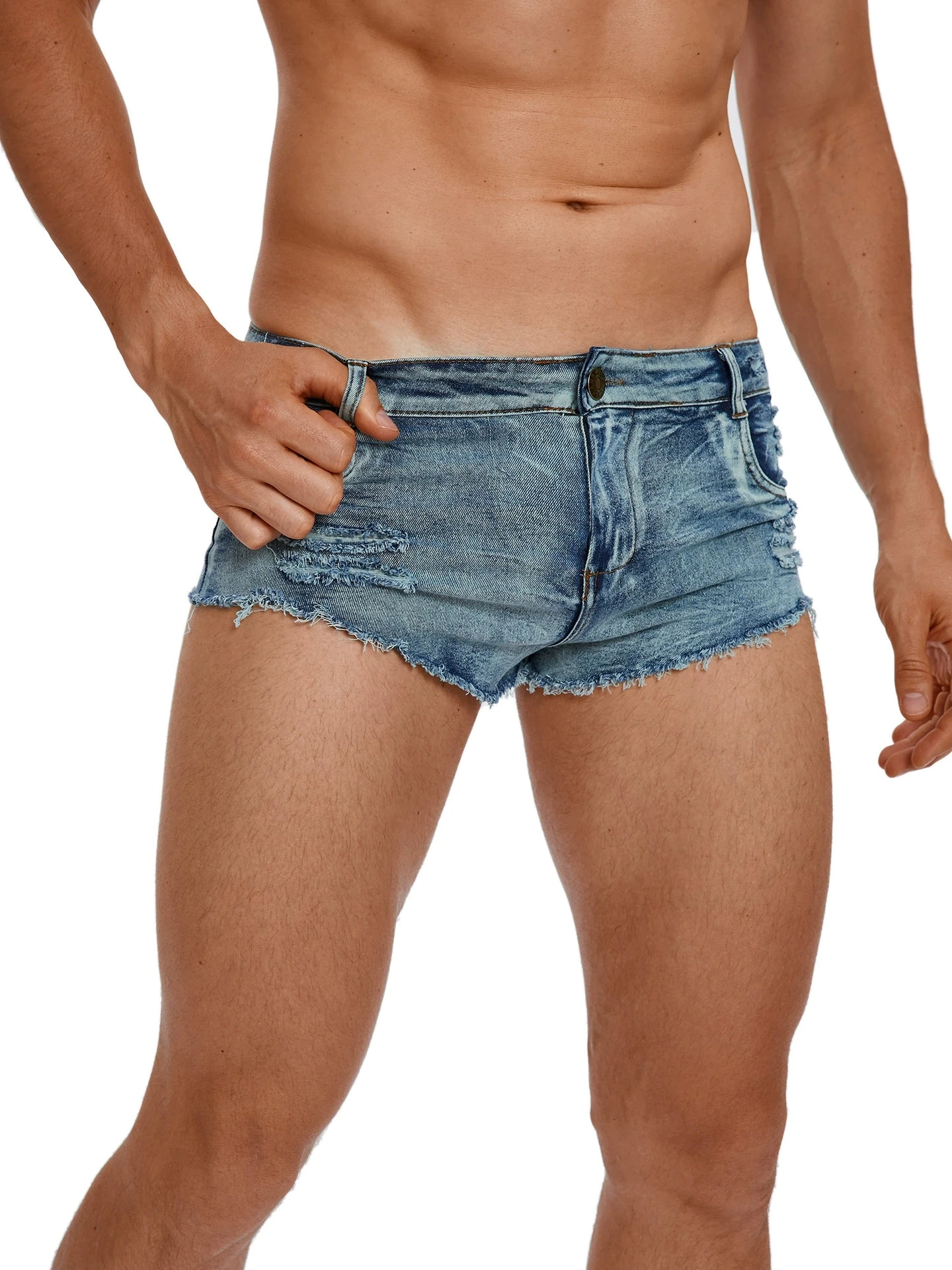 Men'S Shoes With Jeans - Men's Low Waist Jeans Shorts Fashion
