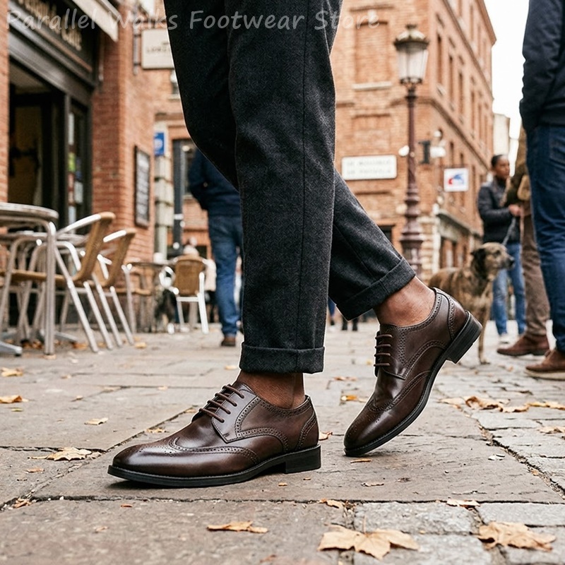 Men Brogue Derby Shoes Formal  - đánh giá và giá Men Shoes For Wedding