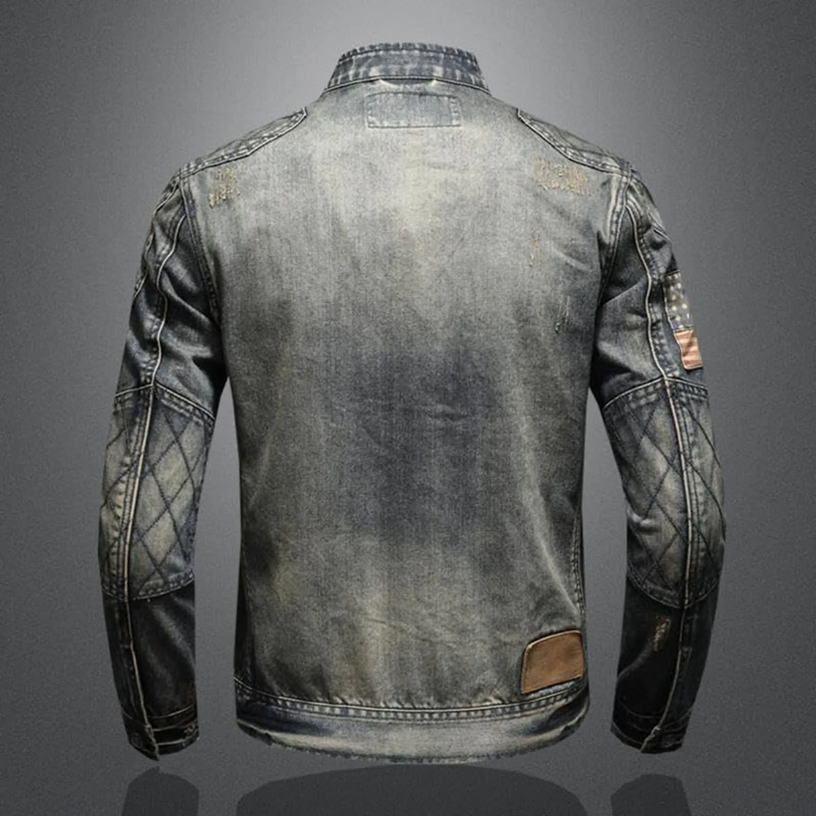 Vintage Denim Jacket With Zip  - đánh giá và giá Men'S Shoes With Jeans