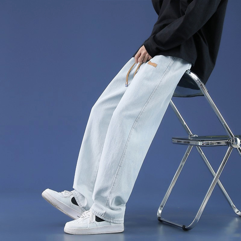 Summer Thin Men's Baggy Jeans  - đánh giá và giá Men'S Shoes With Jeans
