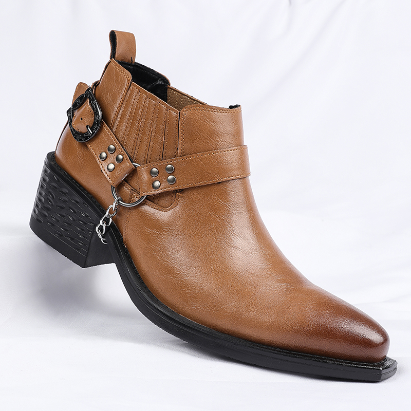 New Brown /Black Cow Leather B - đánh giá và giá Men Shoes For Wedding