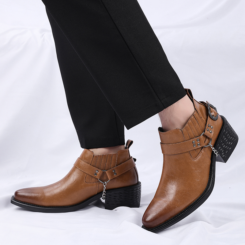 New Brown /Black Cow Leather B - đánh giá và giá Men Shoes For Wedding