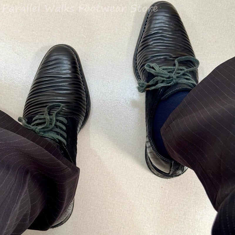 Mens Pleated Leather Derby Sho - đánh giá và giá Men Shoes Oxford