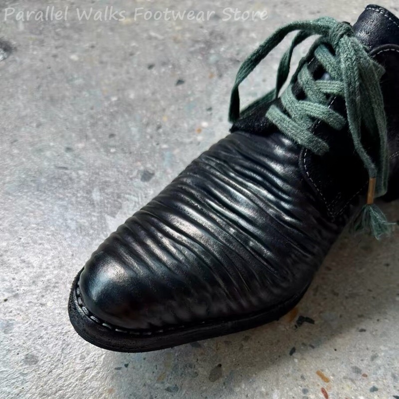 Mens Pleated Leather Derby Sho - đánh giá và giá Men Shoes Oxford