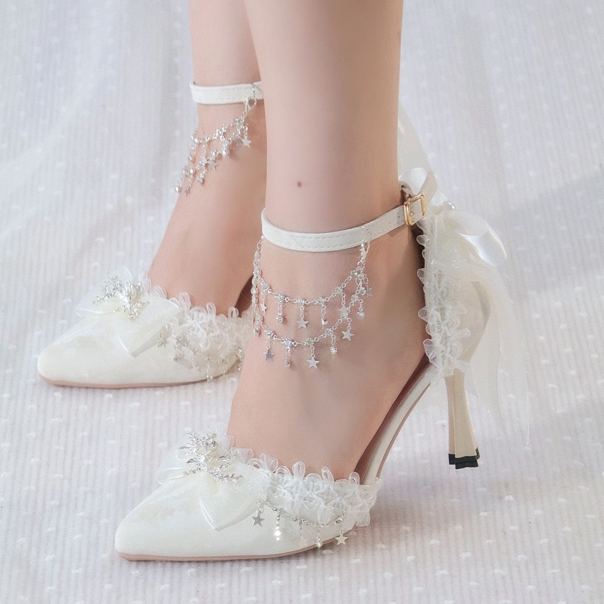 Lolita Female Shoes Heels Whit - đánh giá và giá Men Shoes For Wedding