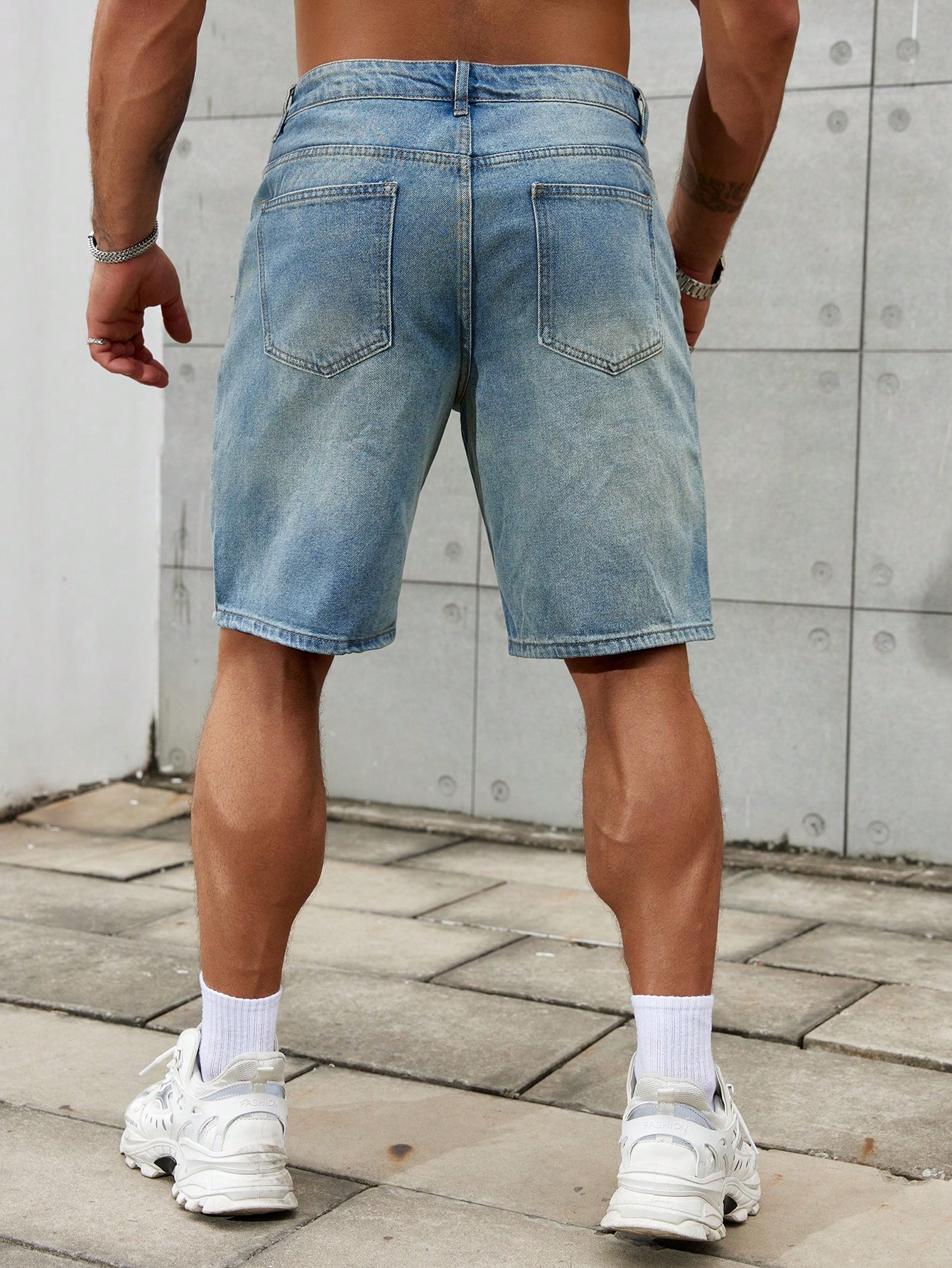 New Fashion Mens Ripped Short  - đánh giá và giá Men'S Shoes With Jeans