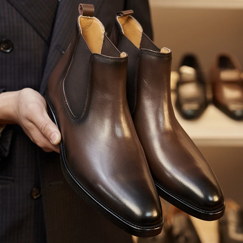 Retro Elegant Mens Chelsea Boo - đánh giá và giá Men Shoes For Wedding