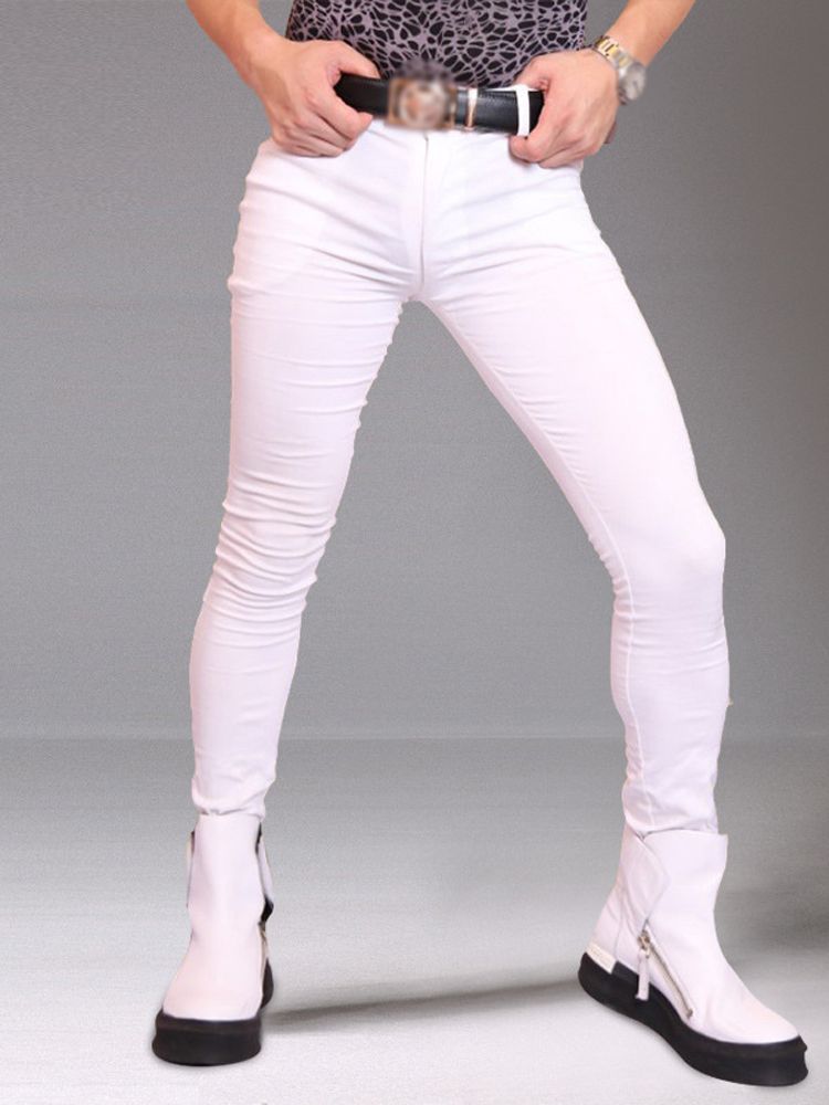 M-3XL Mens Elastic Denim Jeans - đánh giá và giá Men'S Shoes With Jeans