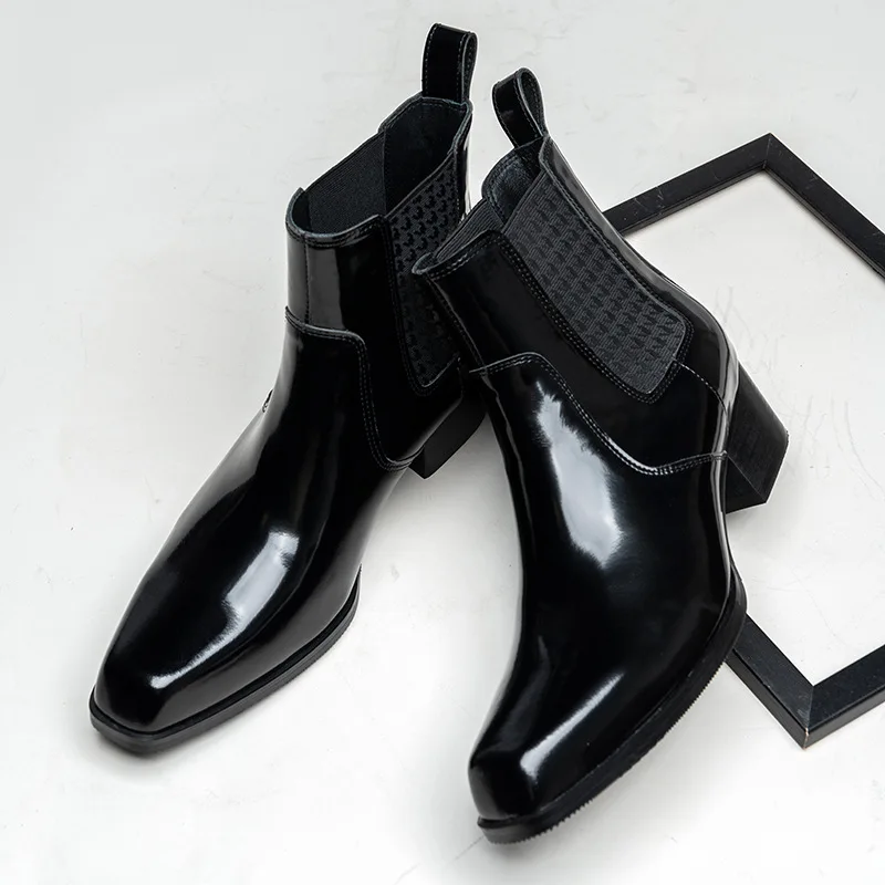 Luxury Patent Leather Mens Ank - đánh giá và giá Men Shoes For Wedding