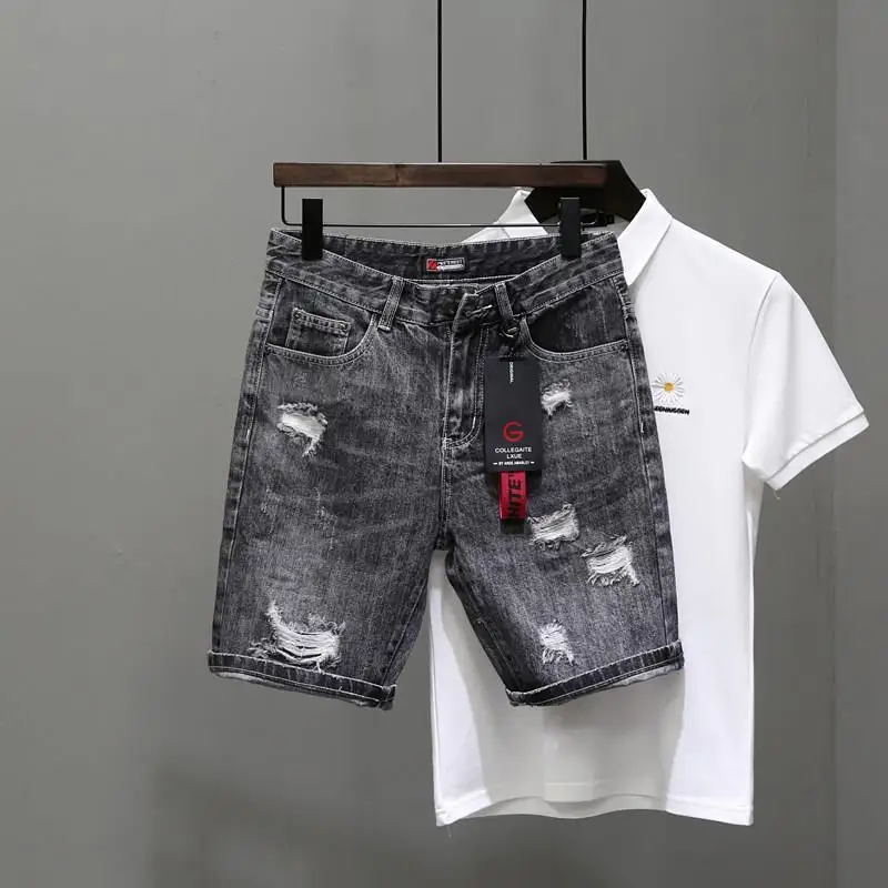 Men's Short Jeans Pants Black  - đánh giá và giá Men'S Shoes With Jeans
